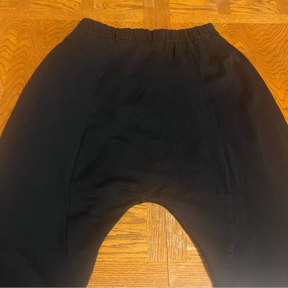 Zara Elastic Waist Slouchy Dropped Crotch Harem Pull on Pants in Black Sz M - Picture 12 of 15